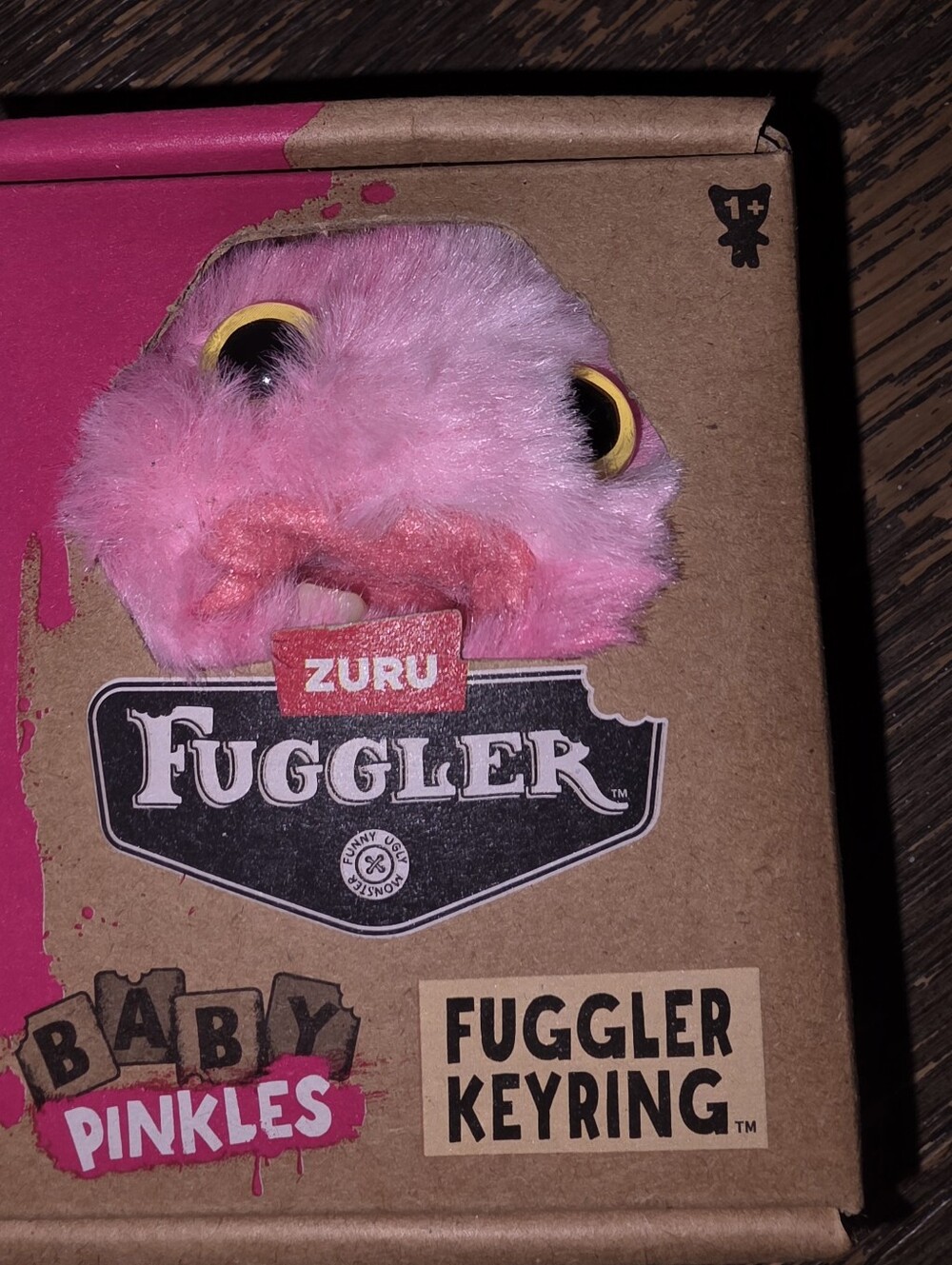 ZURU Fuggler Baby Pinkles Keyring - Pink Plush Accessory